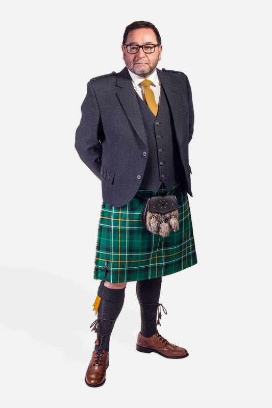 Celtic FC / Charcoal Holyrood Kilt Hire Outfit