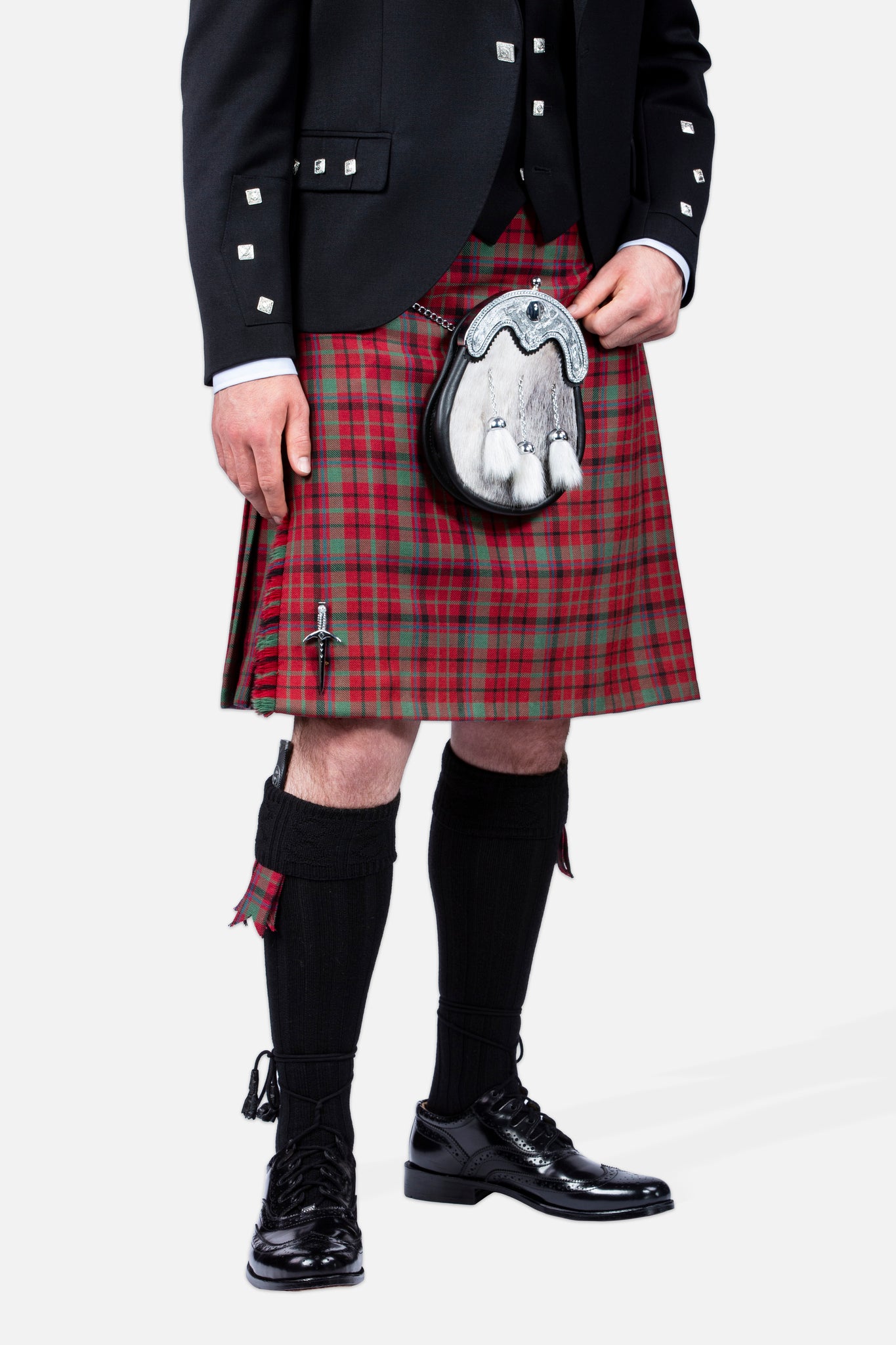 Red Nicolson Muted / Argyll Kilt Hire Outfit