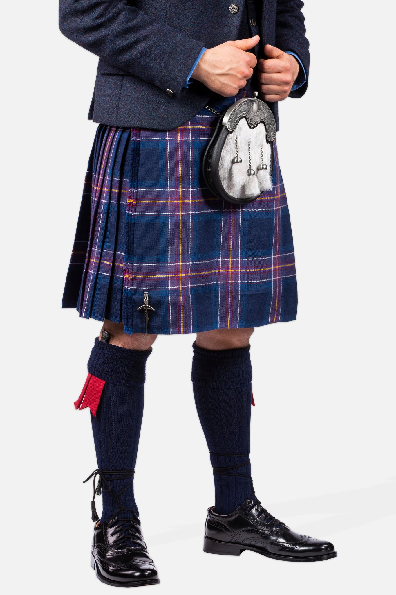 Scotland National Team / Lovat Navy Tweed Kilt Hire Outfit