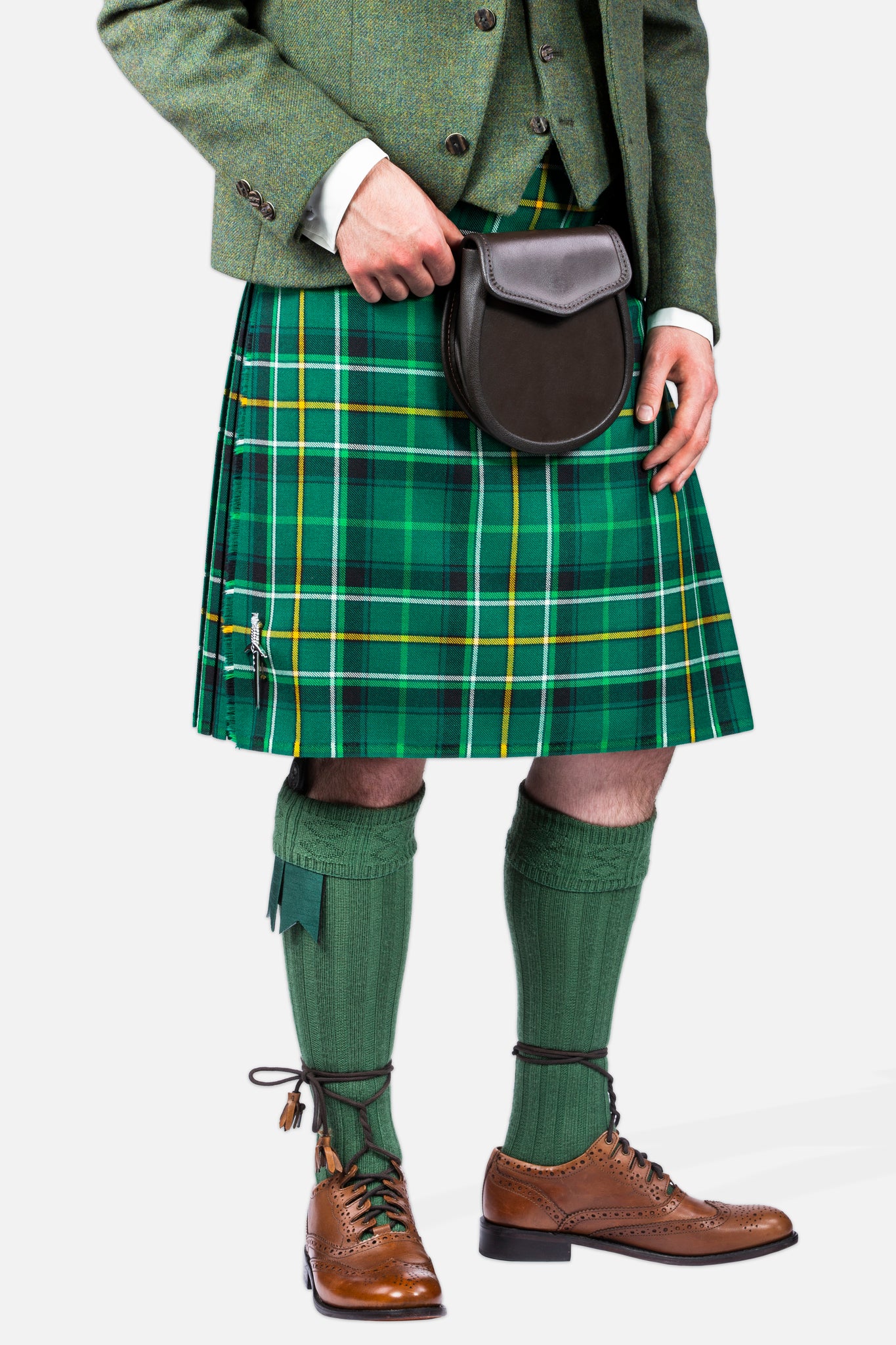 Celtic FC / Lovat Green Tweed Kilt Hire Outfit