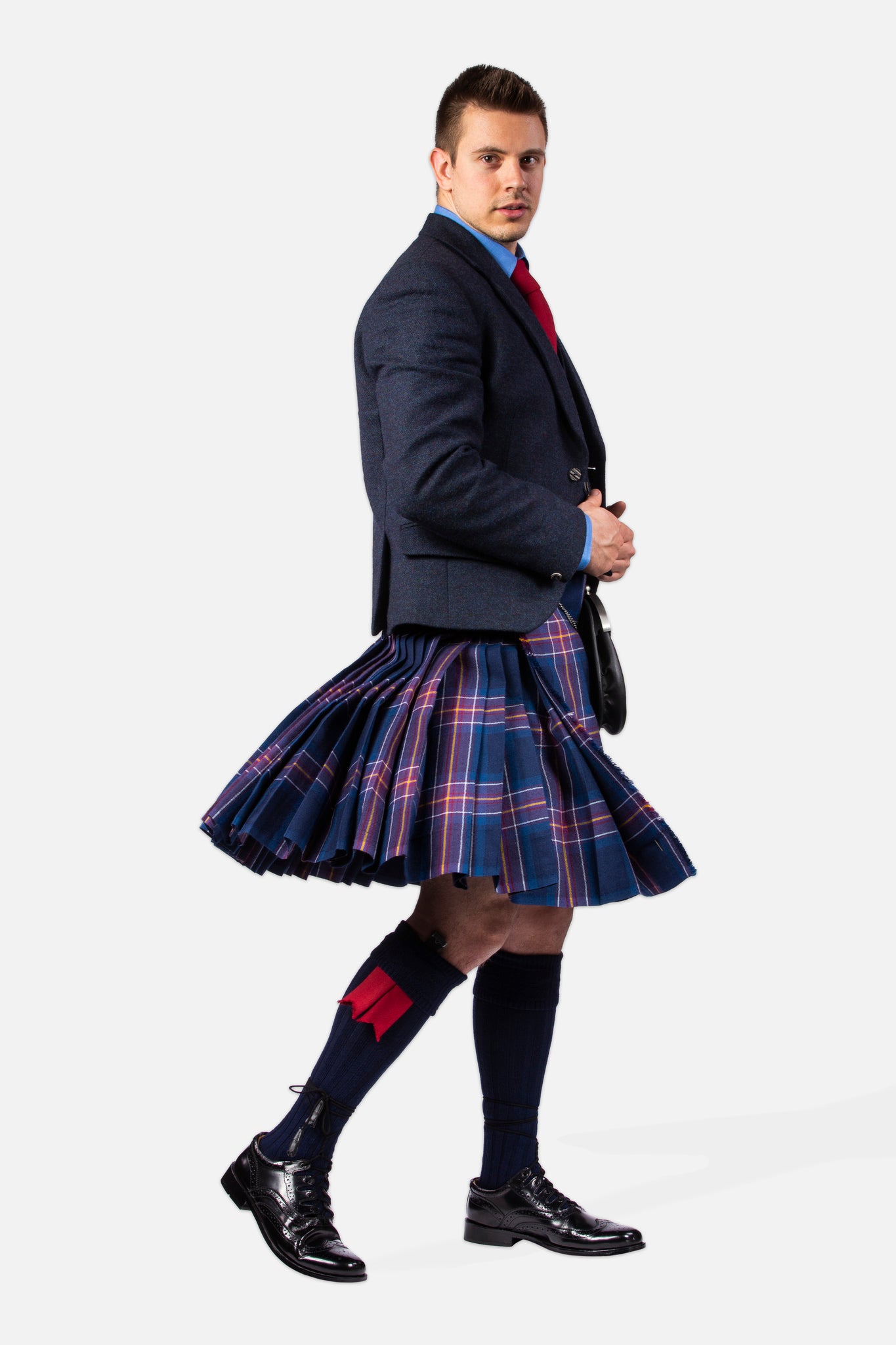 Scotland National Team / Lovat Navy Tweed Kilt Hire Outfit