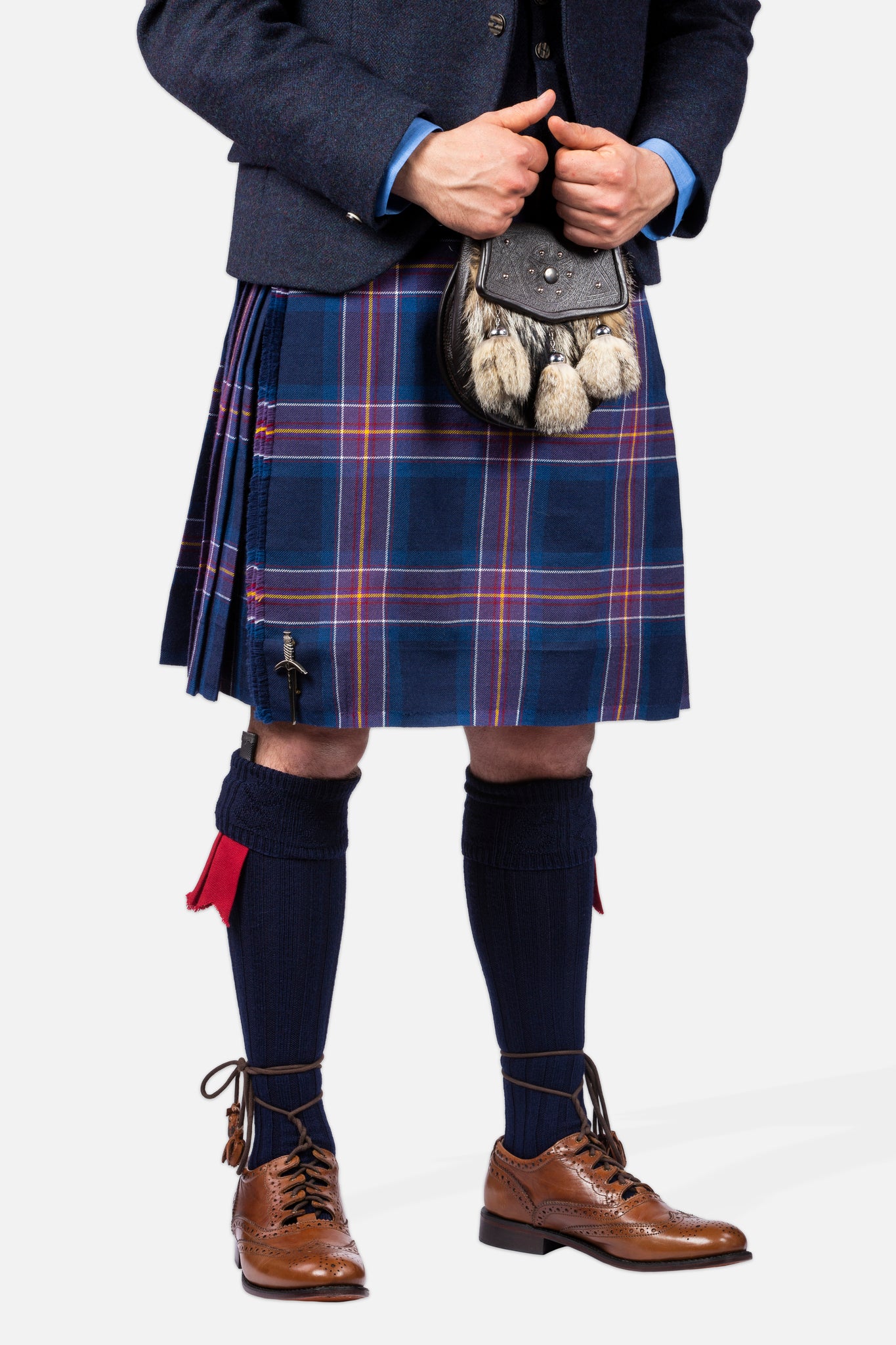 Scotland National Team / Lovat Navy Tweed Kilt Hire Outfit