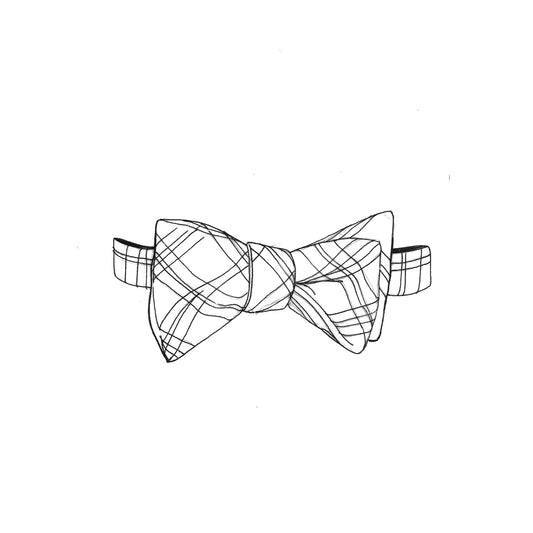 Made-To-Measure Tartan Bow Tie (Pre-Tied)