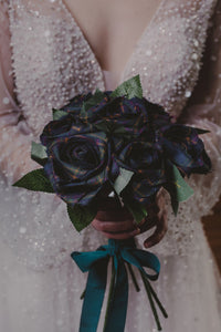 Handmade Tartan Rose Bouquet