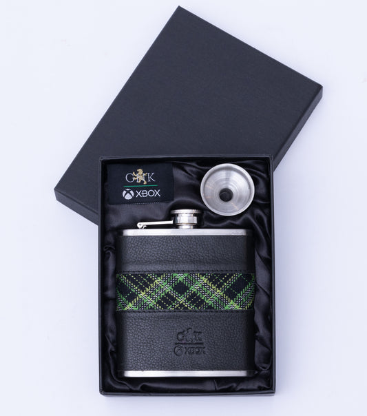 GNK x Xbox Tartan Hip Flask